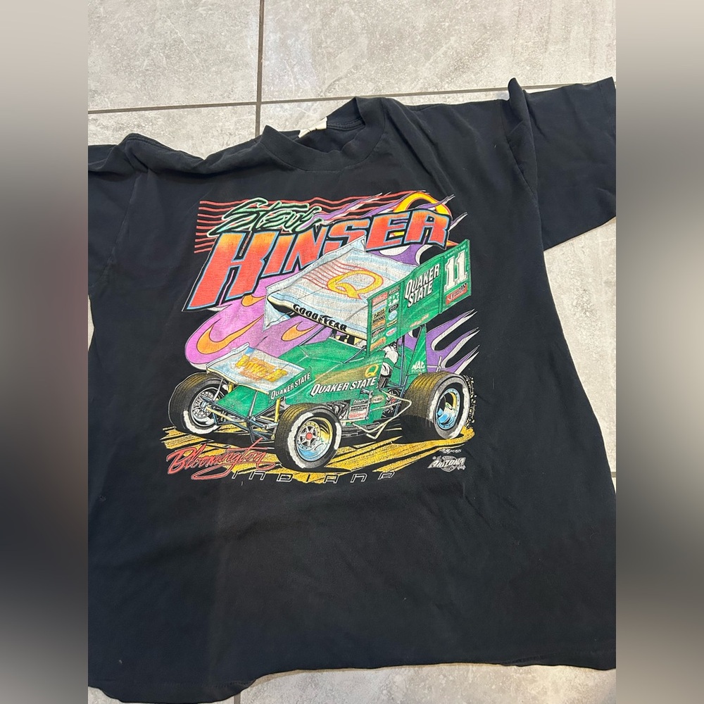 Vintage Steve Kinser  Sprint Car Dirt Racing Shirt size xxl